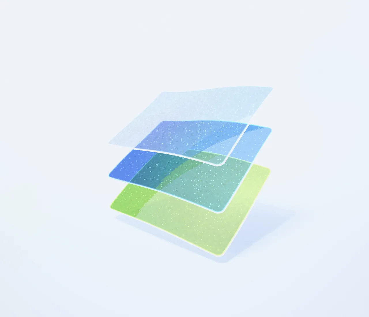 Warstwy filmu ODF — struktura oral dissolving film (wizualizacja 3D)